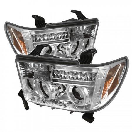 Ксеноновые фары Spyder Auto для Toyota Tundra (Chrome) CCFL Halo